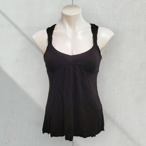 Sneak Peek Womens Medium Black Halter Top